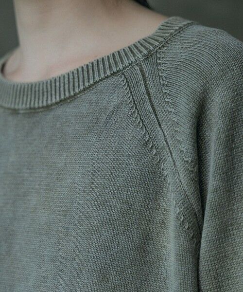 MEN'S BIGI / メンズビギ ニット・セーター | ピグメントカット風ロングスリーブニット | 詳細13