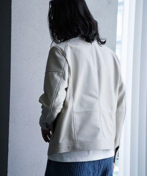 MEN'S BIGI / メンズビギ ブルゾン | SHEEP LEATHER/シープレザー シングルライダースジャケット | 詳細5