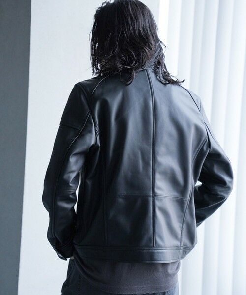 MEN'S BIGI / メンズビギ ブルゾン | SHEEP LEATHER/シープレザー シングルライダースジャケット | 詳細11