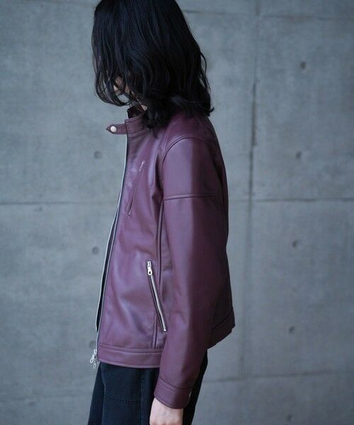 MEN'S BIGI / メンズビギ ブルゾン | SHEEP LEATHER/シープレザー シングルライダースジャケット | 詳細24