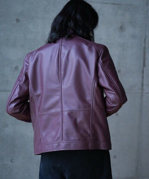 MEN'S BIGI / メンズビギ ブルゾン | SHEEP LEATHER/シープレザー シングルライダースジャケット | 詳細25