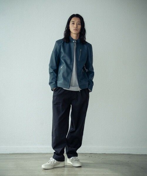 MEN'S BIGI / メンズビギ ブルゾン | SHEEP LEATHER/シープレザー シングルライダースジャケット | 詳細26