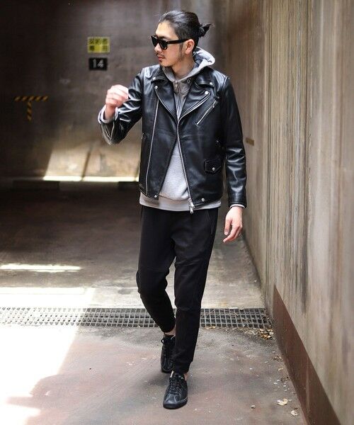 MEN'S BIGI / メンズビギ ブルゾン | SHEEP LEATHER/シープレザー ダブルライダースジャケット | 詳細14