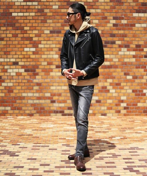 MEN'S BIGI / メンズビギ ブルゾン | SHEEP LEATHER/シープレザー ダブルライダースジャケット | 詳細18