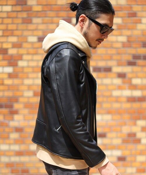 MEN'S BIGI / メンズビギ ブルゾン | SHEEP LEATHER/シープレザー ダブルライダースジャケット | 詳細19