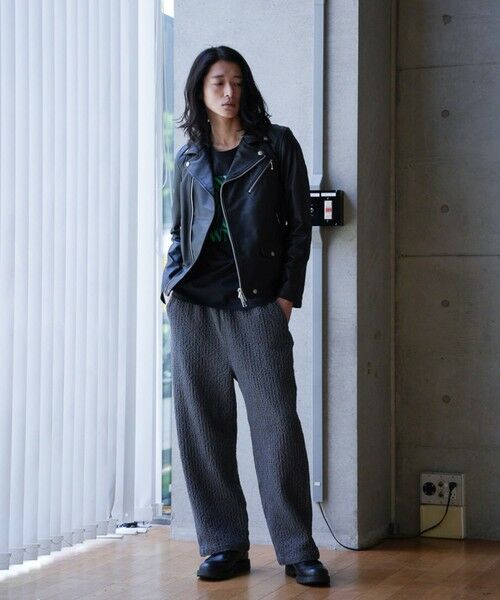 MEN'S BIGI / メンズビギ ブルゾン | SHEEP LEATHER/シープレザー ダブルライダースジャケット | 詳細2