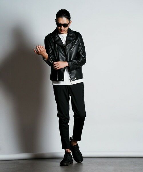 MEN'S BIGI / メンズビギ ブルゾン | SHEEP LEATHER/シープレザー ダブルライダースジャケット | 詳細7