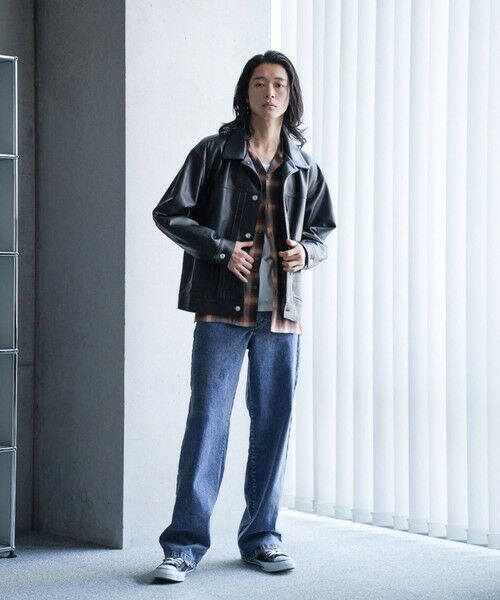 MEN'S BIGI / メンズビギ ブルゾン | シープナッパオーバーサイズレザーブルゾン | 詳細2