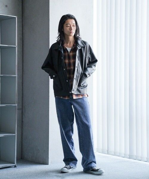 MEN'S BIGI / メンズビギ ブルゾン | シープナッパオーバーサイズレザーブルゾン | 詳細3