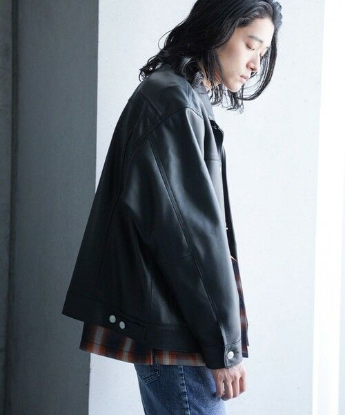 MEN'S BIGI / メンズビギ ブルゾン | シープナッパオーバーサイズレザーブルゾン | 詳細7