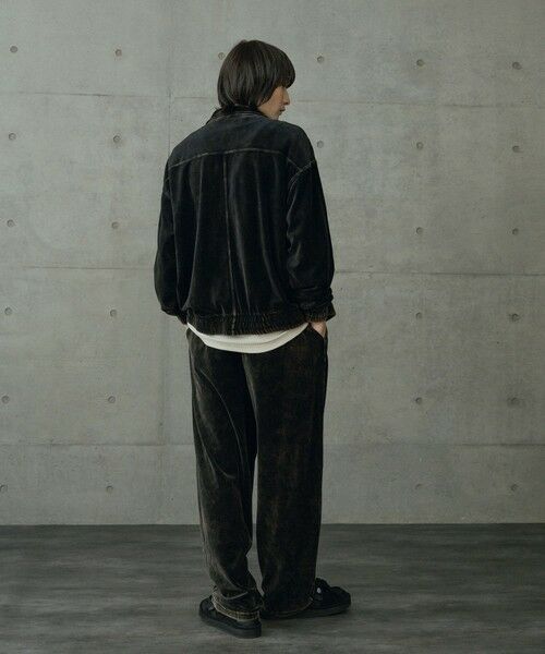MEN'S BIGI / メンズビギ Tシャツ | コットンベロアパウダー加工ブルゾン | 詳細3