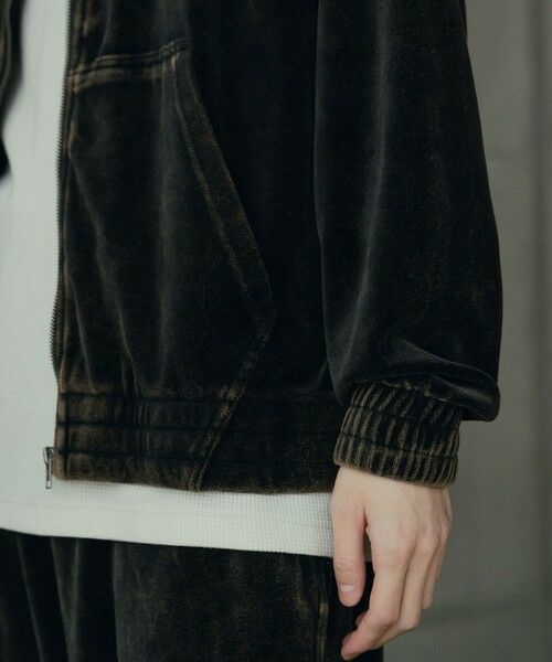 MEN'S BIGI / メンズビギ Tシャツ | コットンベロアパウダー加工ブルゾン | 詳細6