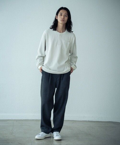 MEN'S BIGI / メンズビギ Tシャツ | ピグメントサーマルロンT | 詳細1