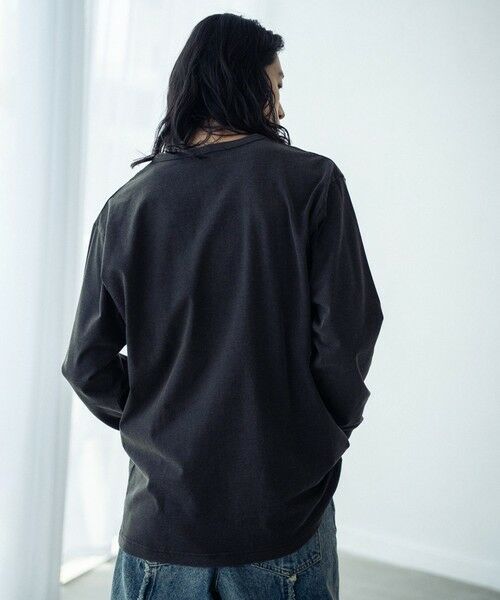 MEN'S BIGI / メンズビギ Tシャツ | パウダー加工ビンテージロゴロンT | 詳細9