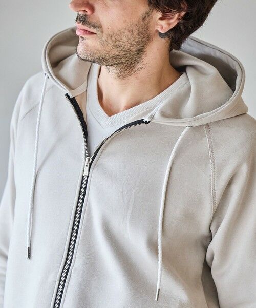 MEN'S BIGI / メンズビギ スウェット | フェイクスエードZIPUPパーカー | 詳細8