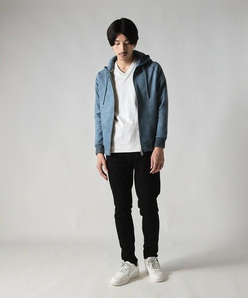 MEN'S BIGI / メンズビギ スウェット | フェイクスエードZIPUPパーカー | 詳細15