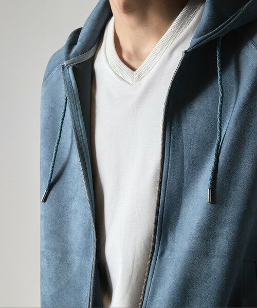 MEN'S BIGI / メンズビギ スウェット | フェイクスエードZIPUPパーカー | 詳細18