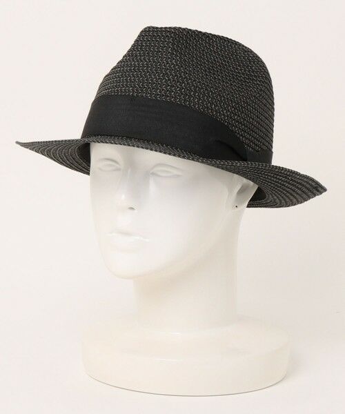 MEN'S BIGI / メンズビギ ハット | ペーパーハット/ストローハット（ブラック）