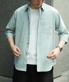 MEN'S BIGI / メンズビギ シャツ・ブラウス | 【抗菌・UVカット】ストレッチワッシャーワイドカラーシャツ