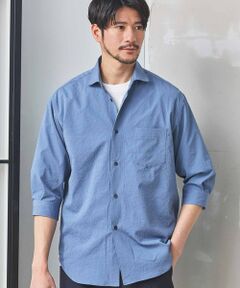 MEN'S BIGI / メンズビギ シャツ・ブラウス | 【抗菌・UVカット】ストレッチワッシャーワイドカラーシャツ