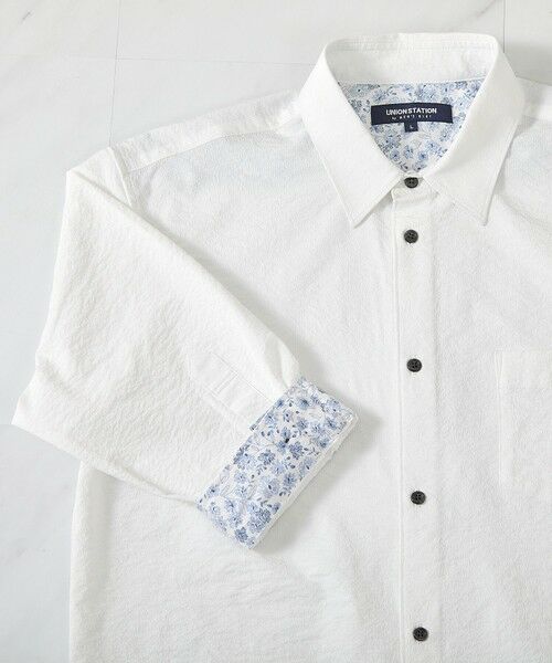 MEN'S BIGI / メンズビギ シャツ・ブラウス | 【抗菌・UVカット】ストレッチワッシャーワイドカラーシャツ | 詳細3