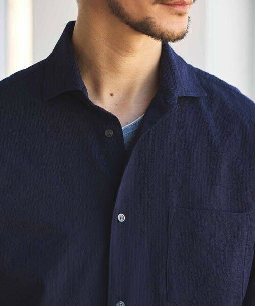 MEN'S BIGI / メンズビギ シャツ・ブラウス | 【抗菌・UVカット】ストレッチワッシャーワイドカラーシャツ | 詳細7