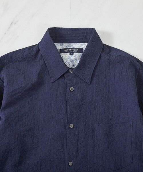 MEN'S BIGI / メンズビギ シャツ・ブラウス | 【抗菌・UVカット】ストレッチワッシャーワイドカラーシャツ | 詳細12