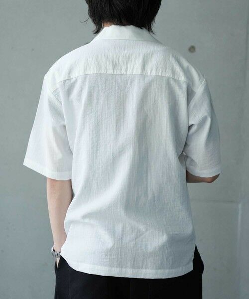 MEN'S BIGI / メンズビギ シャツ・ブラウス | レーヨンスラブオープンカラー半袖シャツ | 詳細6