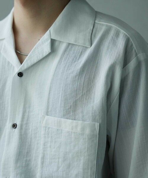 MEN'S BIGI / メンズビギ シャツ・ブラウス | レーヨンスラブオープンカラー半袖シャツ | 詳細7