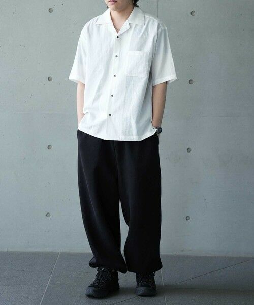 MEN'S BIGI / メンズビギ シャツ・ブラウス | レーヨンスラブオープンカラー半袖シャツ | 詳細8