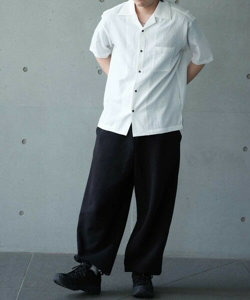 MEN'S BIGI / メンズビギ シャツ・ブラウス | レーヨンスラブオープンカラー半袖シャツ | 詳細9