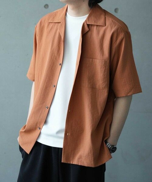 MEN'S BIGI / メンズビギ シャツ・ブラウス | レーヨンスラブオープンカラー半袖シャツ | 詳細11