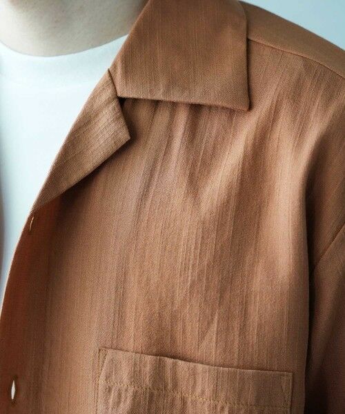 MEN'S BIGI / メンズビギ シャツ・ブラウス | レーヨンスラブオープンカラー半袖シャツ | 詳細15