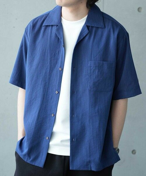 MEN'S BIGI / メンズビギ シャツ・ブラウス | レーヨンスラブオープンカラー半袖シャツ | 詳細17
