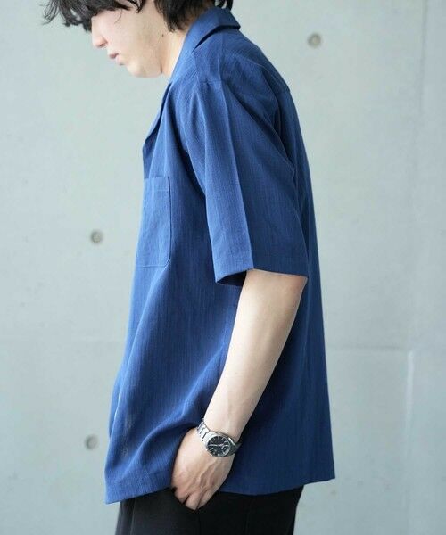 MEN'S BIGI / メンズビギ シャツ・ブラウス | レーヨンスラブオープンカラー半袖シャツ | 詳細19