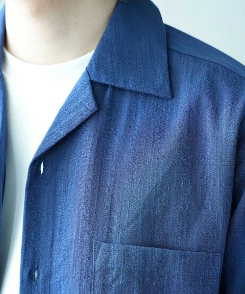 MEN'S BIGI / メンズビギ シャツ・ブラウス | レーヨンスラブオープンカラー半袖シャツ | 詳細21