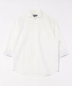 MEN'S BIGI / メンズビギ シャツ・ブラウス | サッカードッツ7分袖シャツ