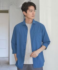 MEN'S BIGI / メンズビギ シャツ・ブラウス | サッカードッツ7分袖シャツ