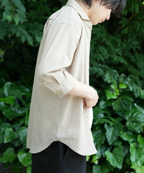 MEN'S BIGI / メンズビギ シャツ・ブラウス | サッカードッツ7分袖シャツ | 詳細5