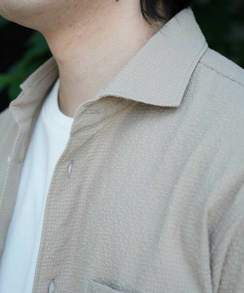 MEN'S BIGI / メンズビギ シャツ・ブラウス | サッカードッツ7分袖シャツ | 詳細8