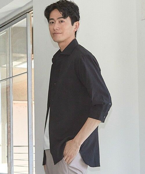 MEN'S BIGI / メンズビギ シャツ・ブラウス | サッカードッツ7分袖シャツ | 詳細10