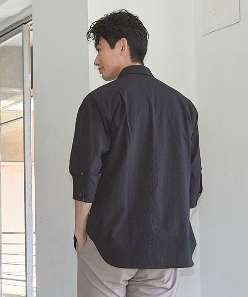 MEN'S BIGI / メンズビギ シャツ・ブラウス | サッカードッツ7分袖シャツ | 詳細11