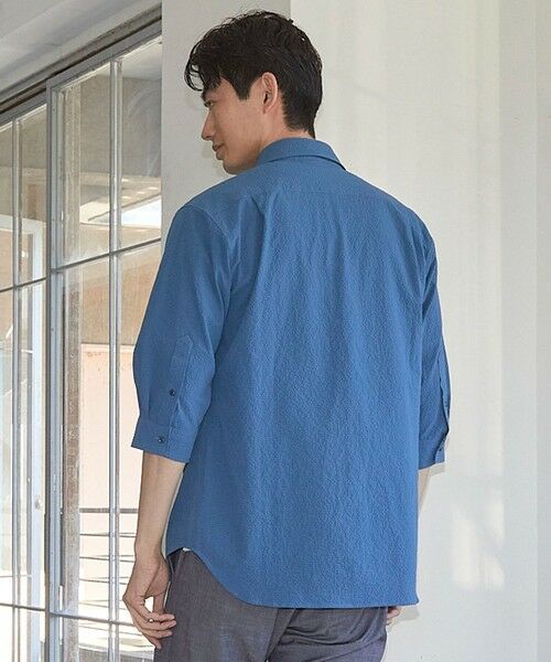 MEN'S BIGI / メンズビギ シャツ・ブラウス | サッカードッツ7分袖シャツ | 詳細15