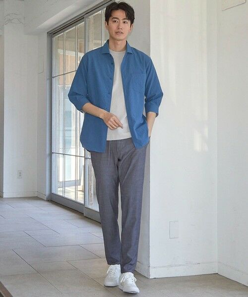 MEN'S BIGI / メンズビギ シャツ・ブラウス | サッカードッツ7分袖シャツ | 詳細17