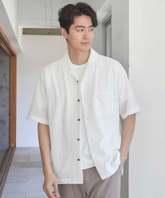 MEN'S BIGI / メンズビギ シャツ・ブラウス | アーガイルJQDオープンカラー半袖シャツ