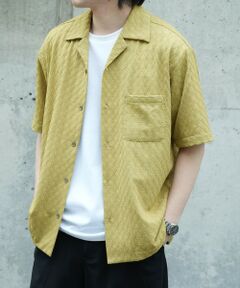 MEN'S BIGI / メンズビギ シャツ・ブラウス | アーガイルJQDオープンカラー半袖シャツ