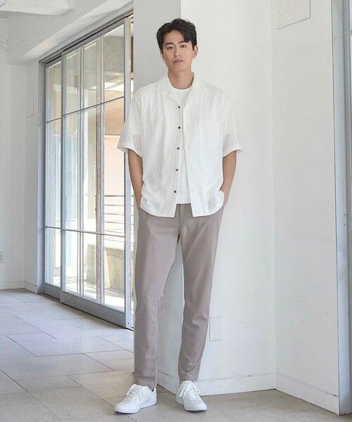 MEN'S BIGI / メンズビギ シャツ・ブラウス | アーガイルJQDオープンカラー半袖シャツ | 詳細4