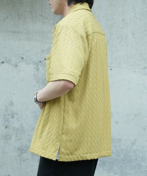 MEN'S BIGI / メンズビギ シャツ・ブラウス | アーガイルJQDオープンカラー半袖シャツ | 詳細6