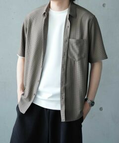 MEN'S BIGI / メンズビギ シャツ・ブラウス | ストレッチポリエステルリンクスジャガードシャツ