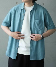 MEN'S BIGI / メンズビギ シャツ・ブラウス | ストレッチポリエステルリンクスジャガードシャツ